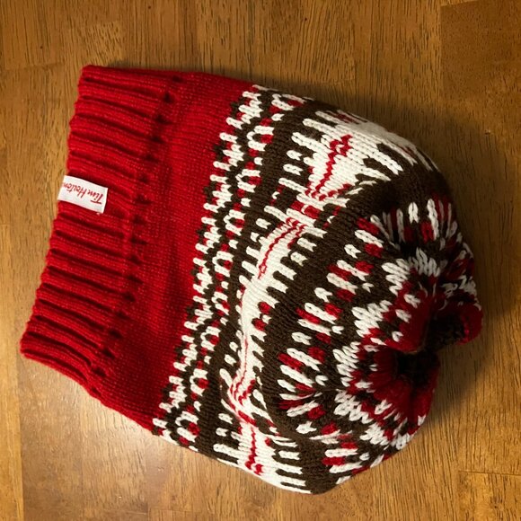 Tim Hortons Knit Toque Red Hat - Picture 4 of 4